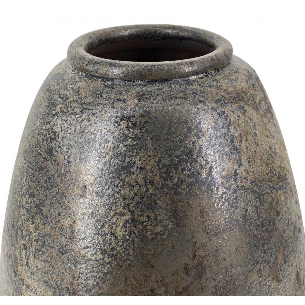 Vase terre cuite marron, DECORATION D’AUTREFOIS