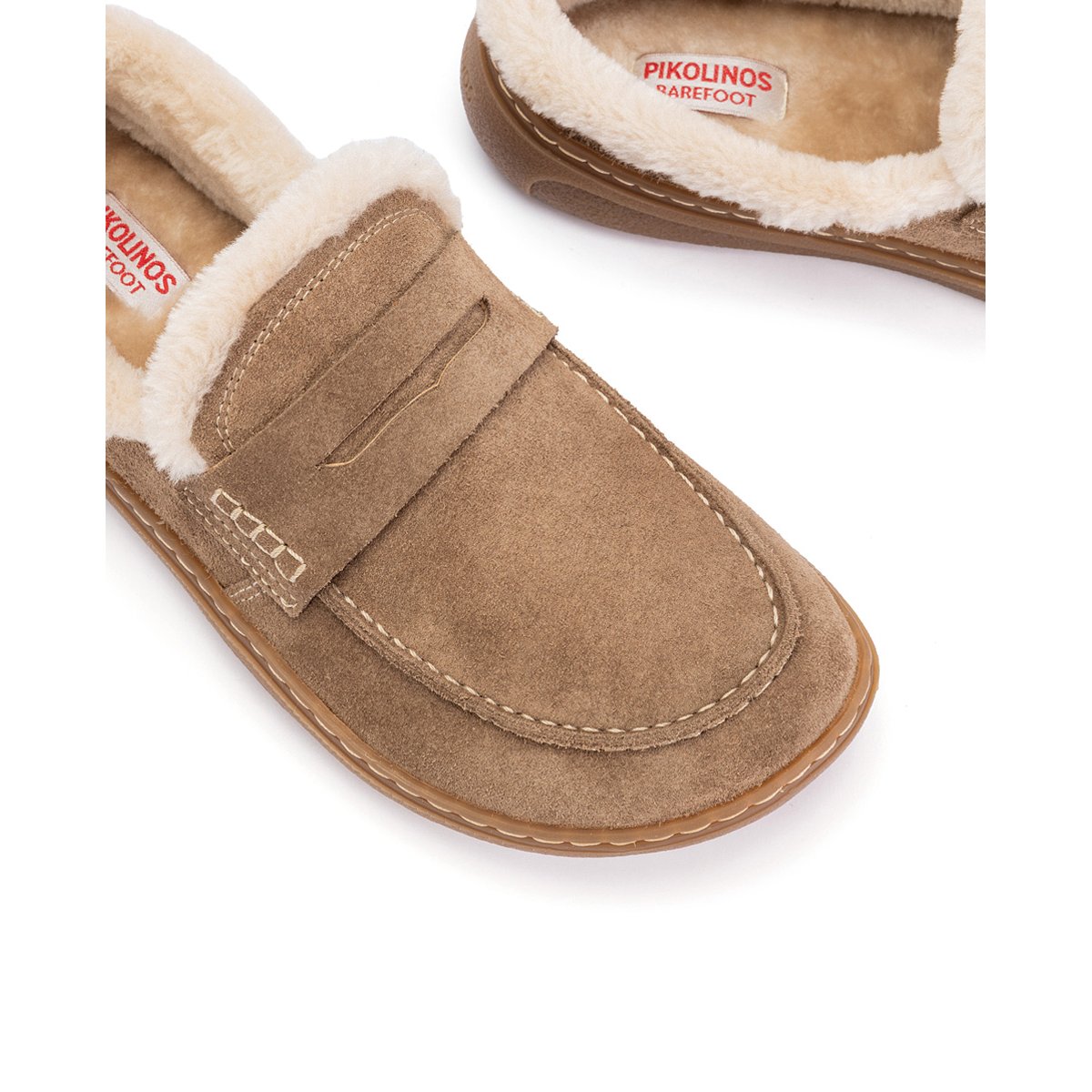 Sabots cuir Aranjuez Barefoot taupe, PIKOLINOS