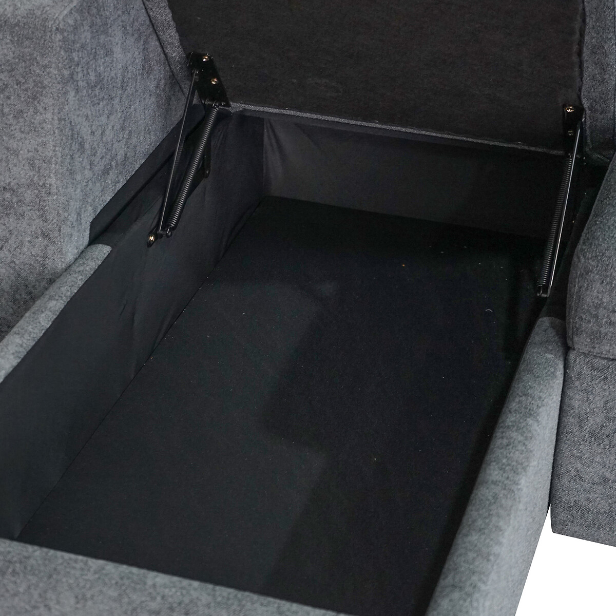 Nexis Soft Wool 3 Seater Corner Sofa Bed with Storage Chaise (Left Facing) charcoal, ASPIRE