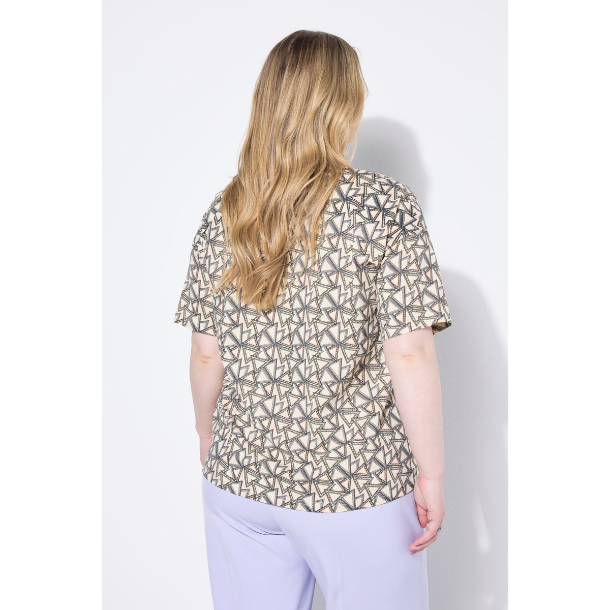 T-shirt oversize, motif graphique beige clair, STUDIO UNTOLD