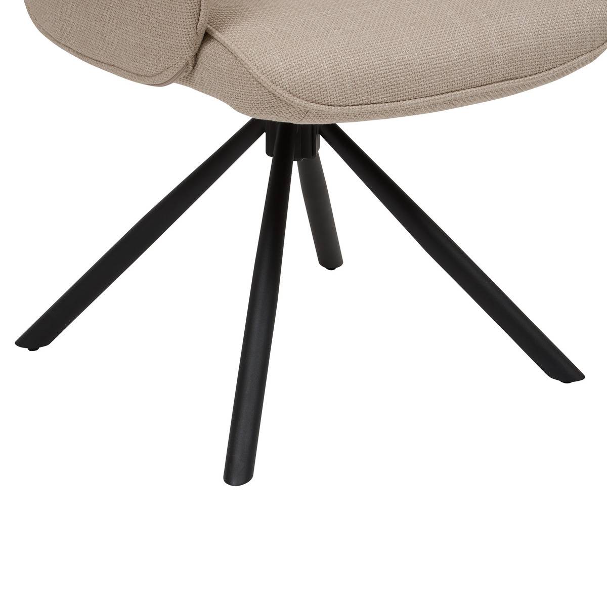 Fauteuil de bureau pivotant SISCO beige, ATMOSPHERA