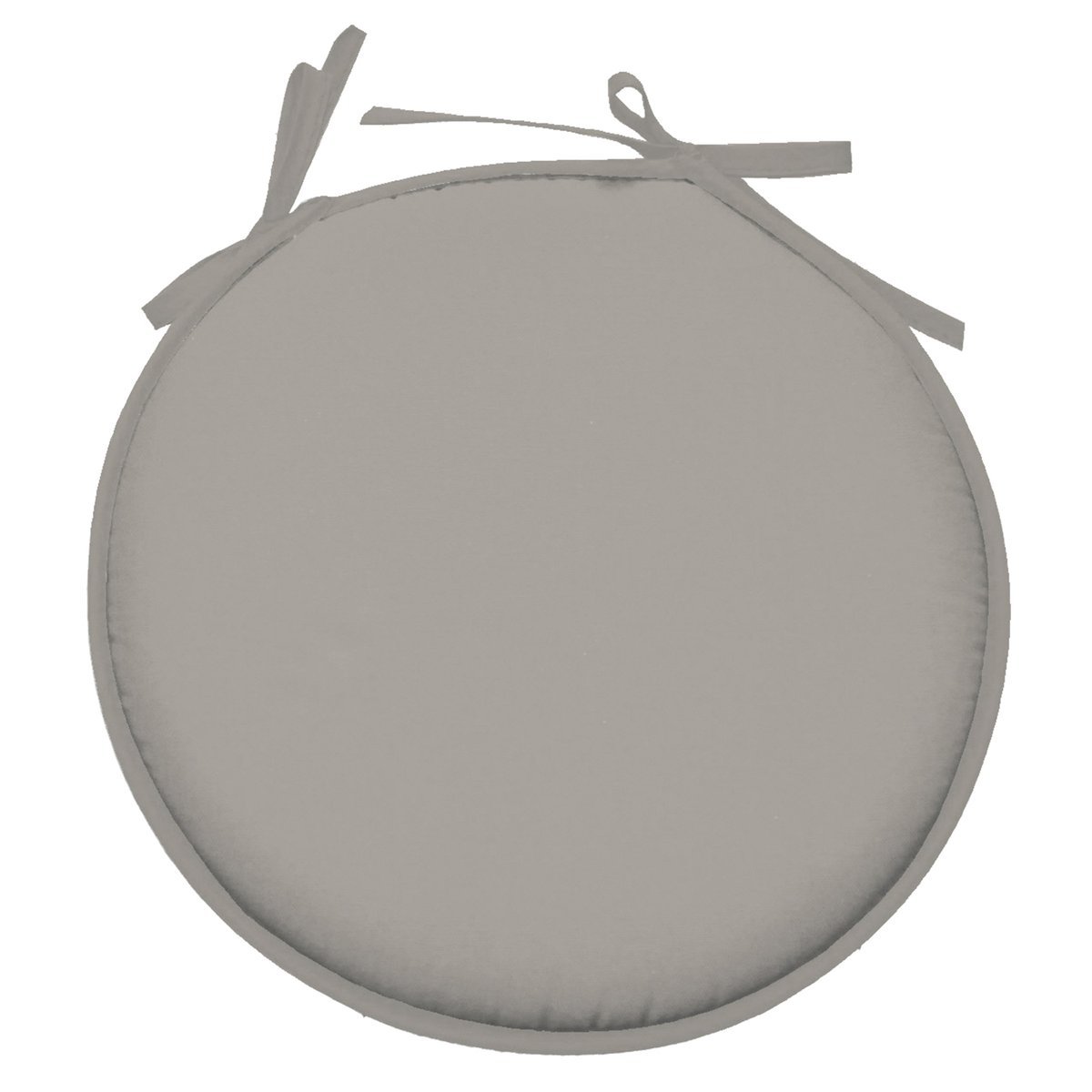 Galette de chaise ronde unie aux multiples couleurs lin, LOVELY CASA
