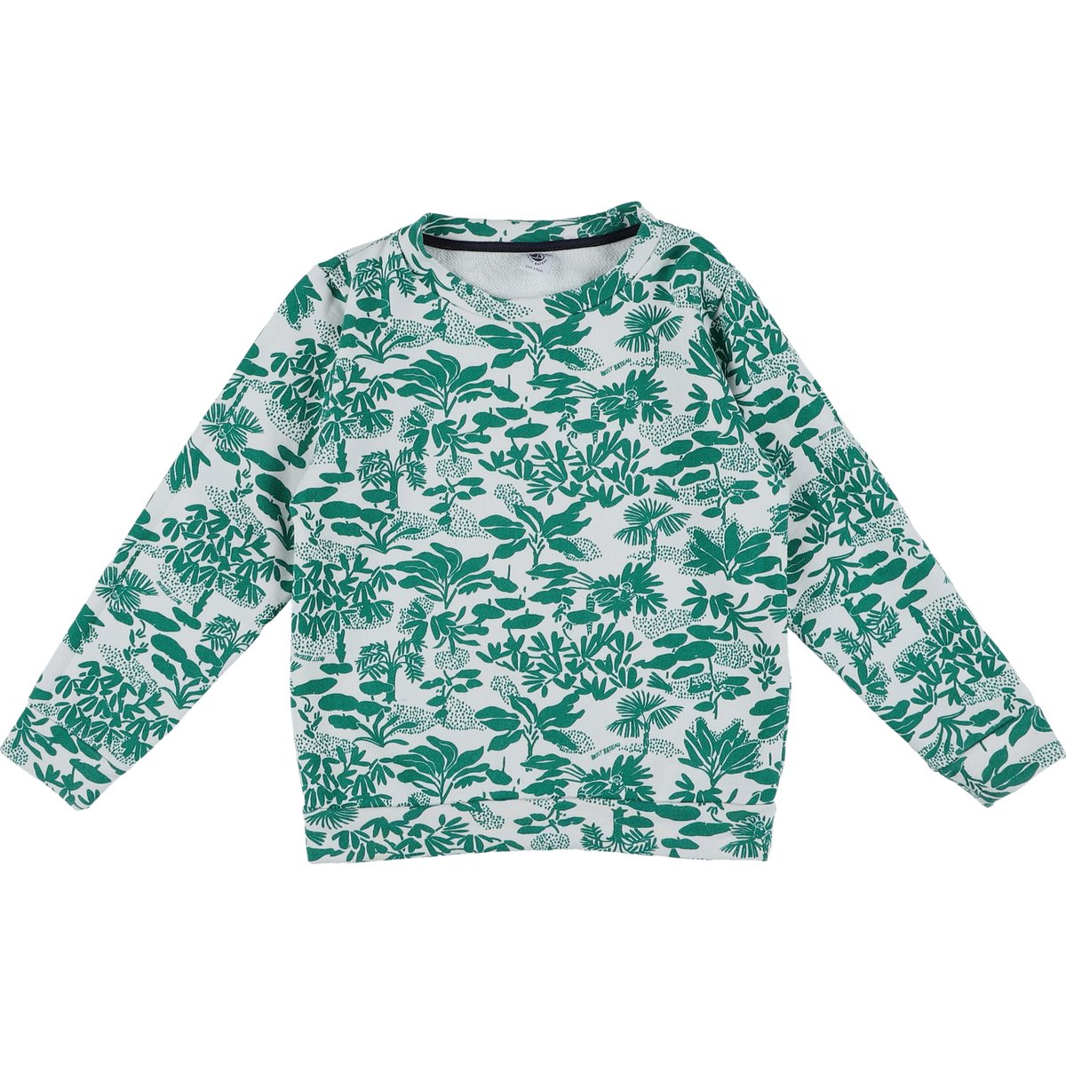Sweat - Très bon état blanc;vert, PETIT BATEAU