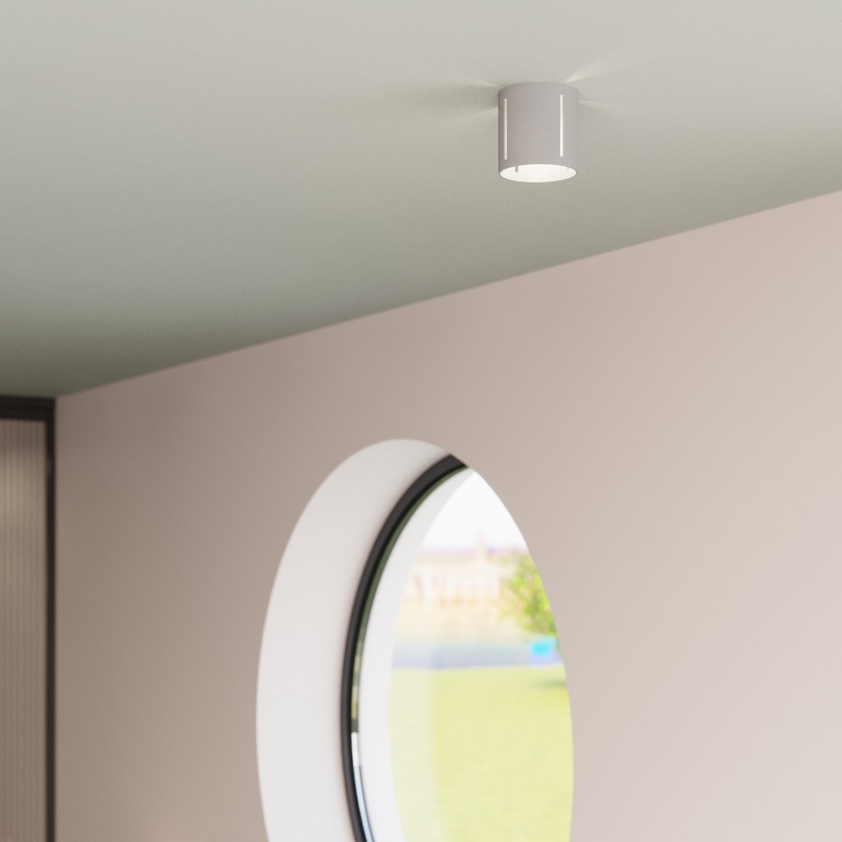 Plafonnier Aluminium Gris G9 1 Inez gris, EDEN