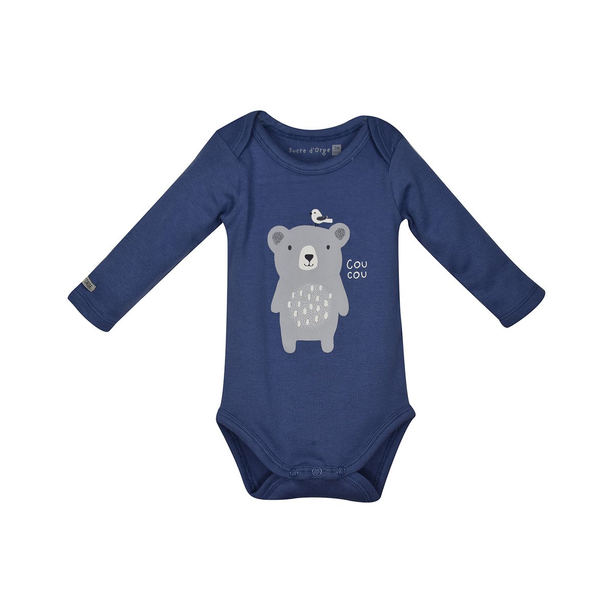 Lot 3 bodies manches longues florent bleu, SUCRE D'ORGE