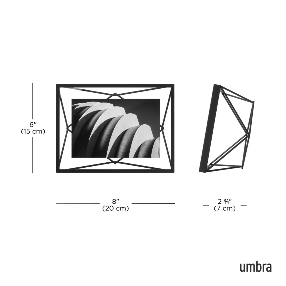 Cadre Prisma pour Photo 10 x 15 cm noir, UMBRA
