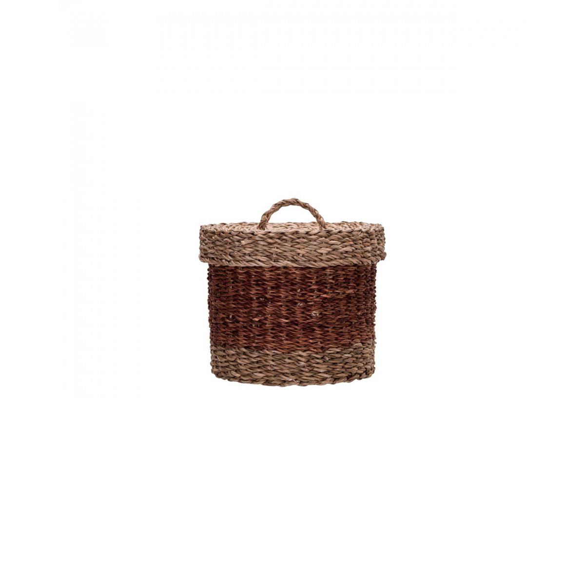 Lot de 2 paniers de rangement avec couvercle Rangi marron, HOUSE DOCTOR