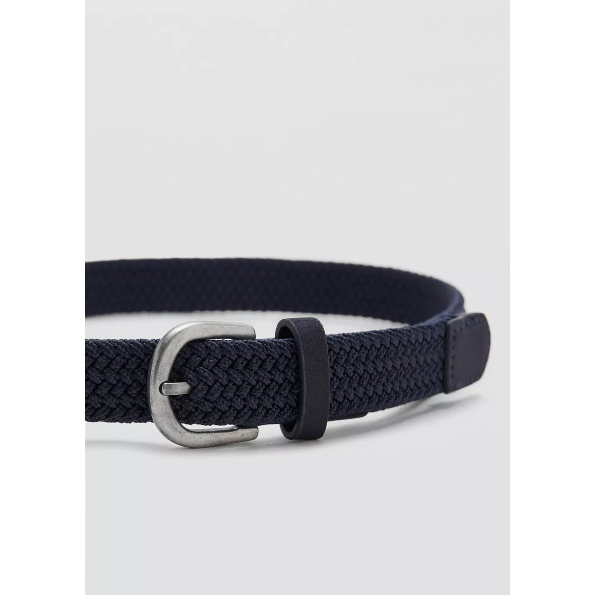 Ceinture tressée bleu marine, MANGO KIDS