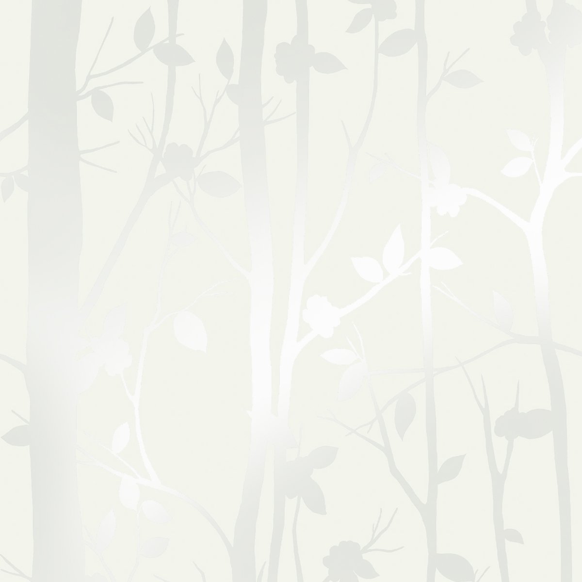 Papier peint Branches délicates en filigrane Cottonwood blanc, LAURA ASHLEY