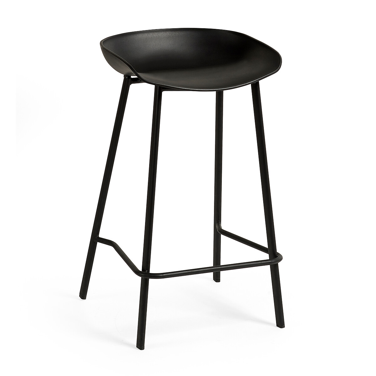 Miko Minimalist Bar Stools (Set of 2) black, SO'HOME