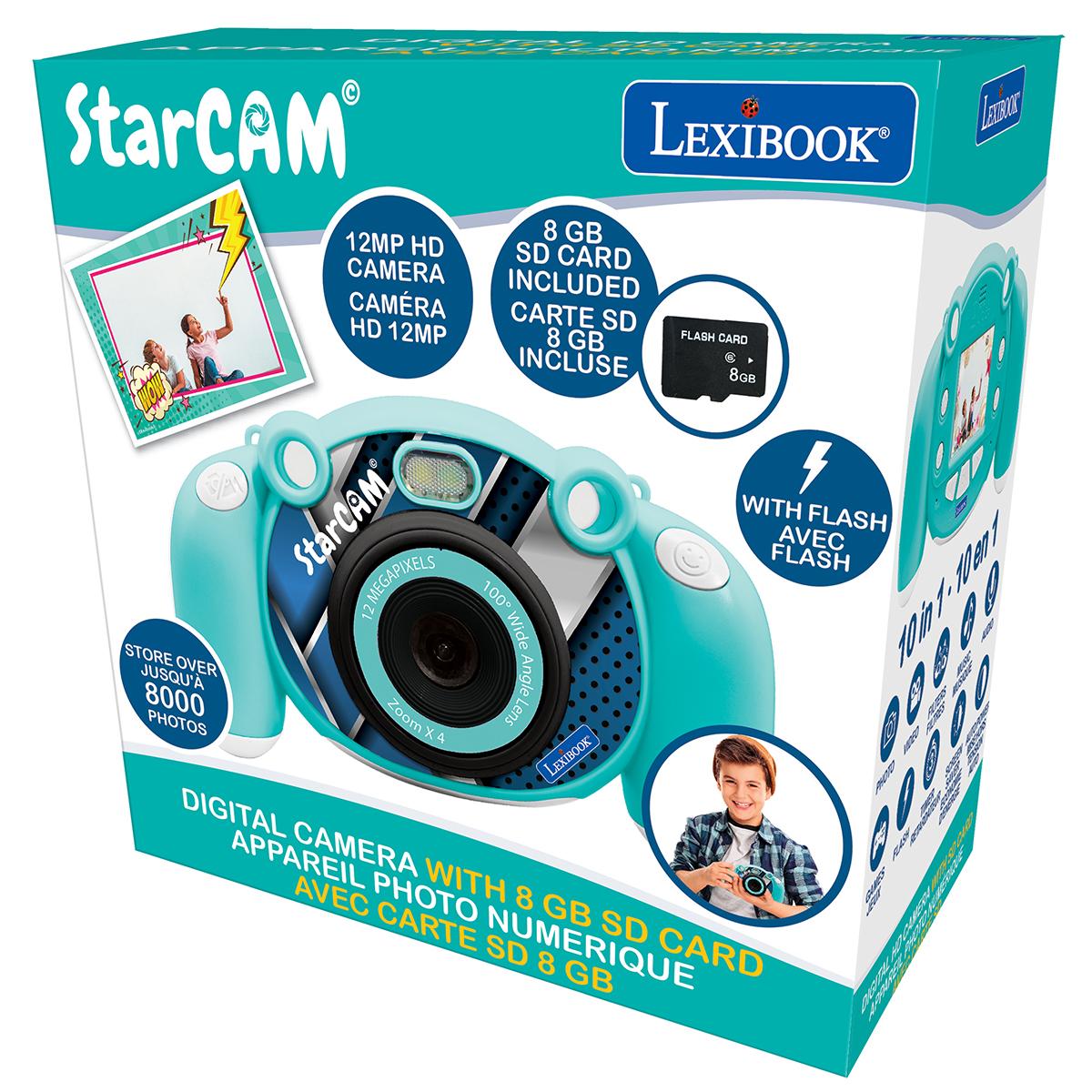 Starcam® Appareil photo numérique HD avec carte SD bleu, LEXIBOOK
