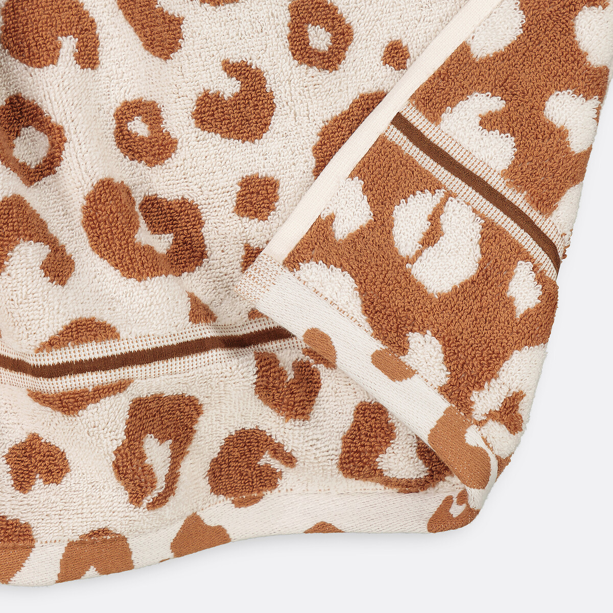 Zani Bouclé Towelling Towel leopard print, LA REDOUTE INTERIEURS