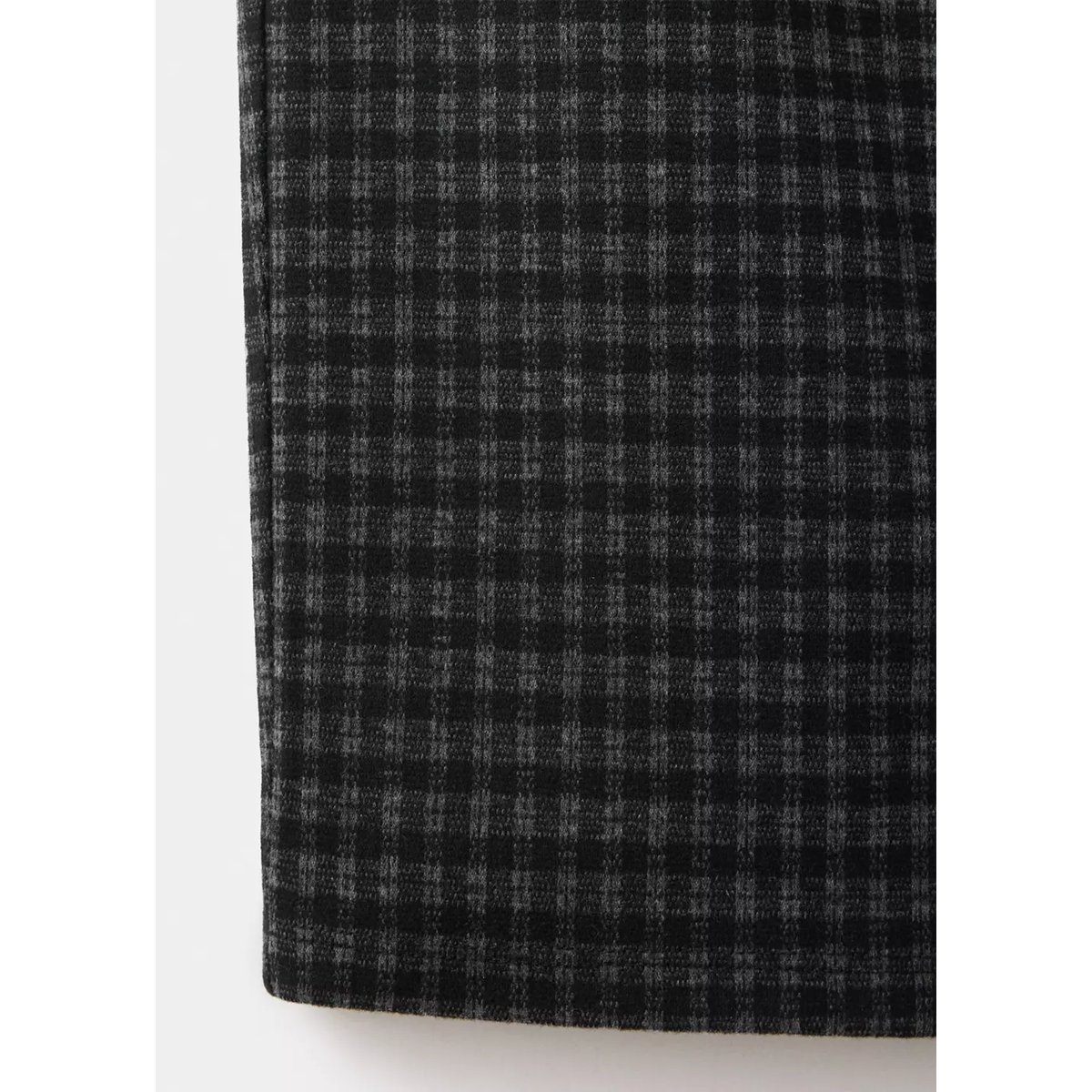 Pantalon wide leg à carreaux gris anthracite, MANGO KIDS