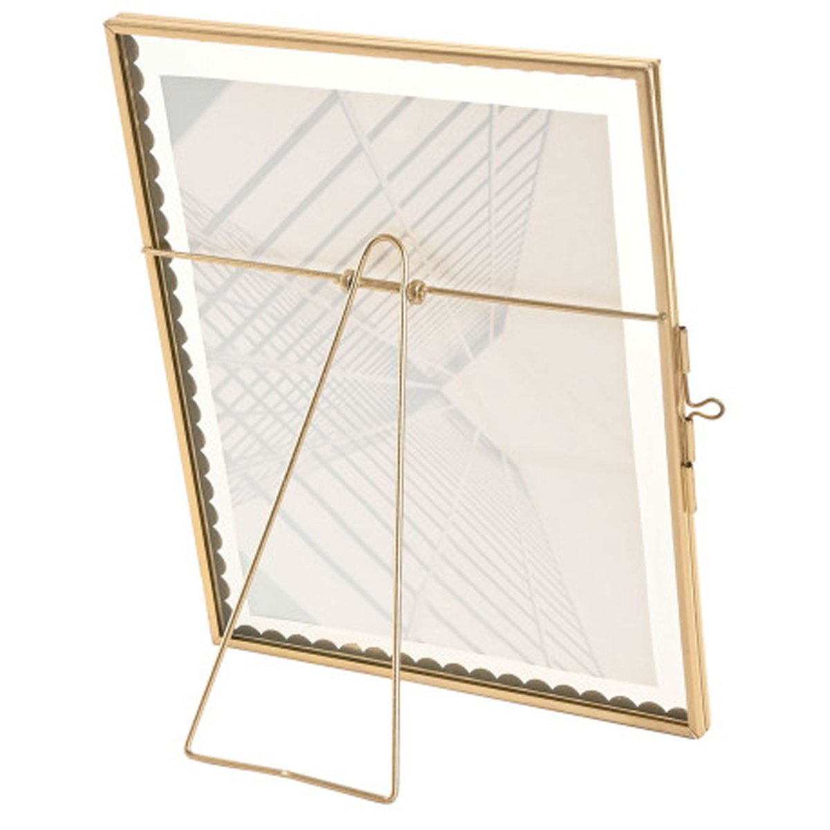 Cadre photo en métal doré et verre transparent 10x15cm doré, WADIGA