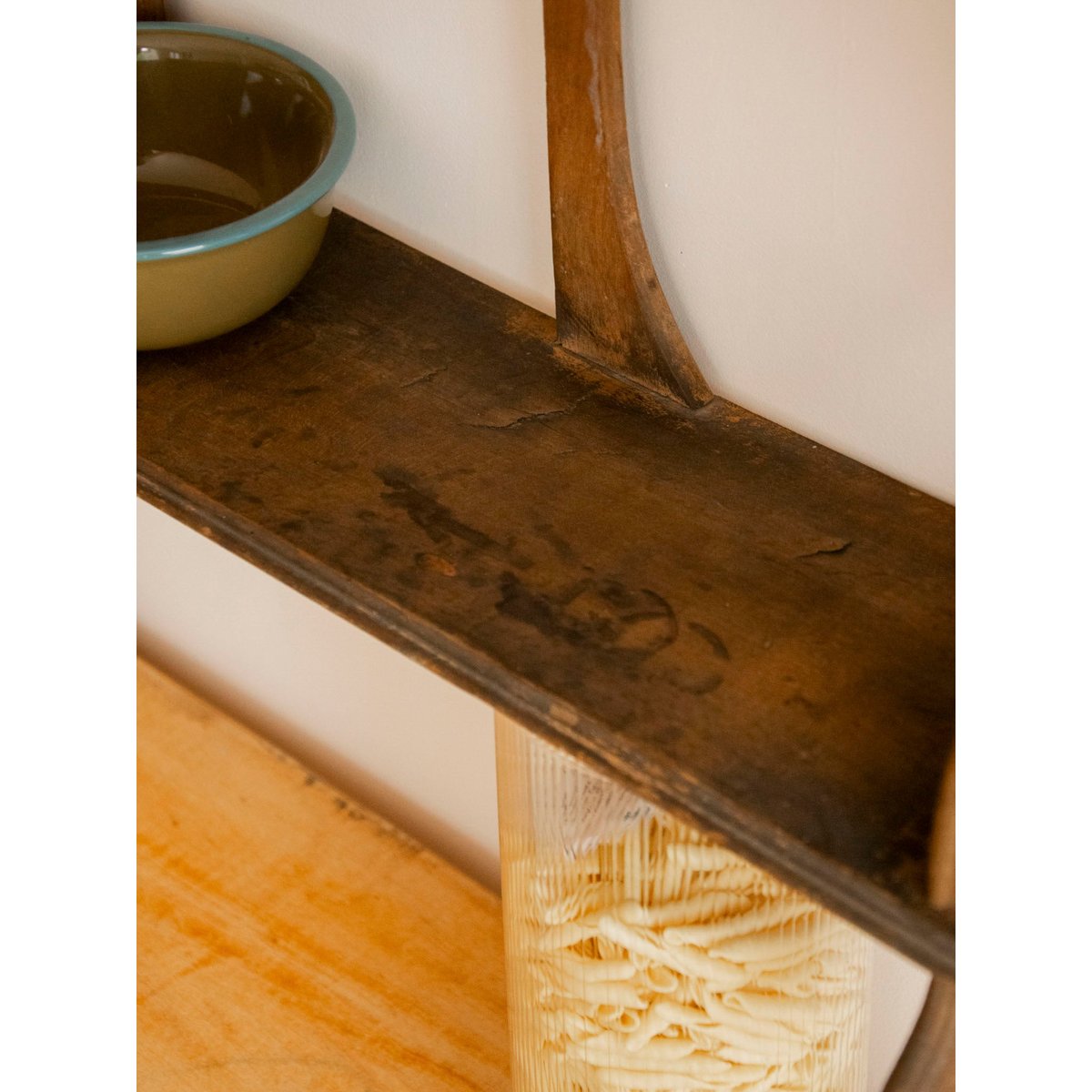 Étagère murale au charme cottage Gaëlle N°1517 - Bon état bois foncé, DEBONGOUT