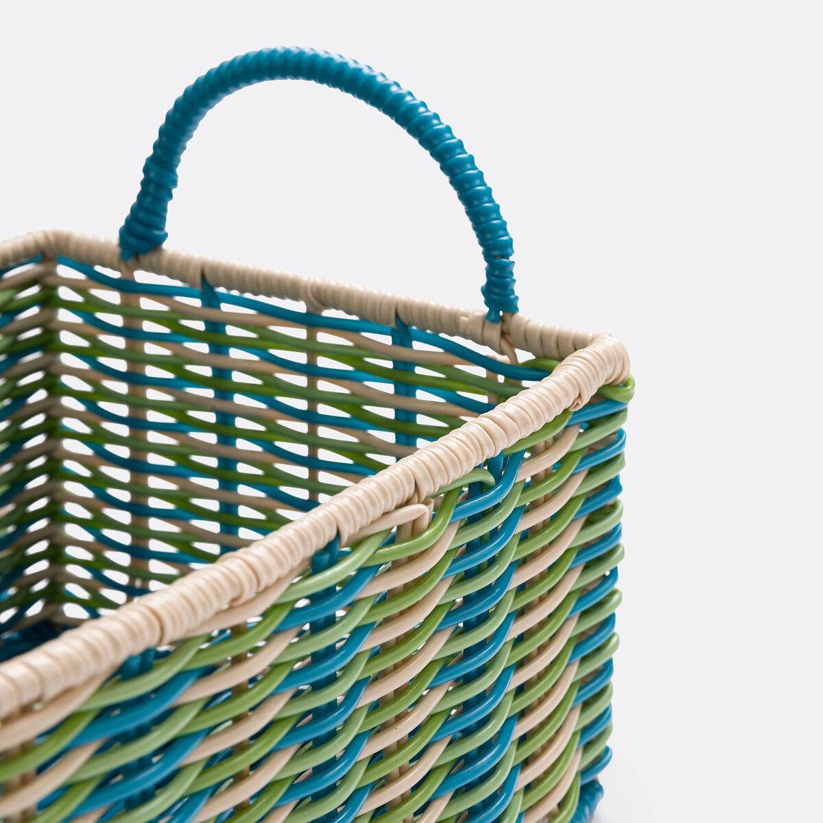 Lot de 2 paniers tressés en scoubidou, Myca multicolore, LA REDOUTE INTERIEURS