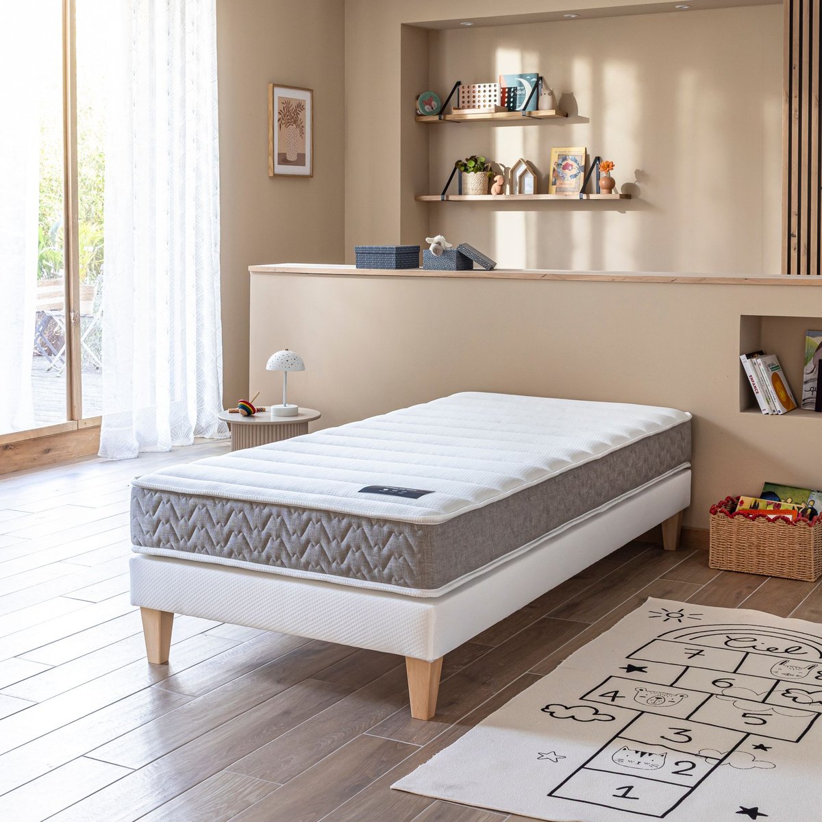 Matelas ferme latex 16 cm Abondance 2.0 couleur unique, TERRE DE NUIT