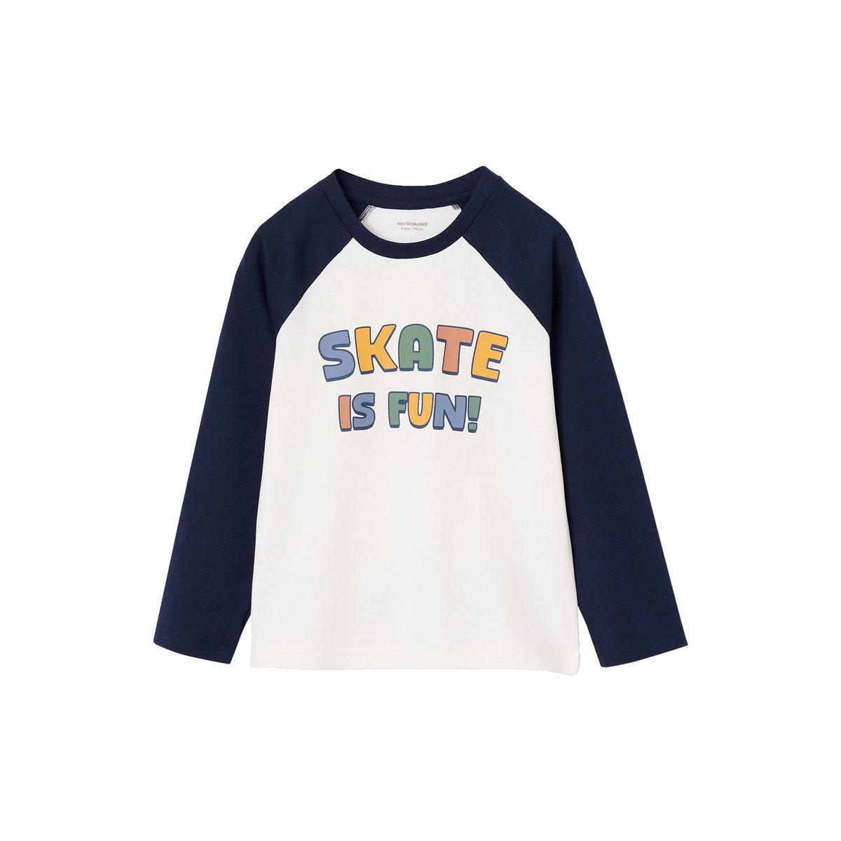 Lot de 2 pyjamas bleu grisé, VERTBAUDET