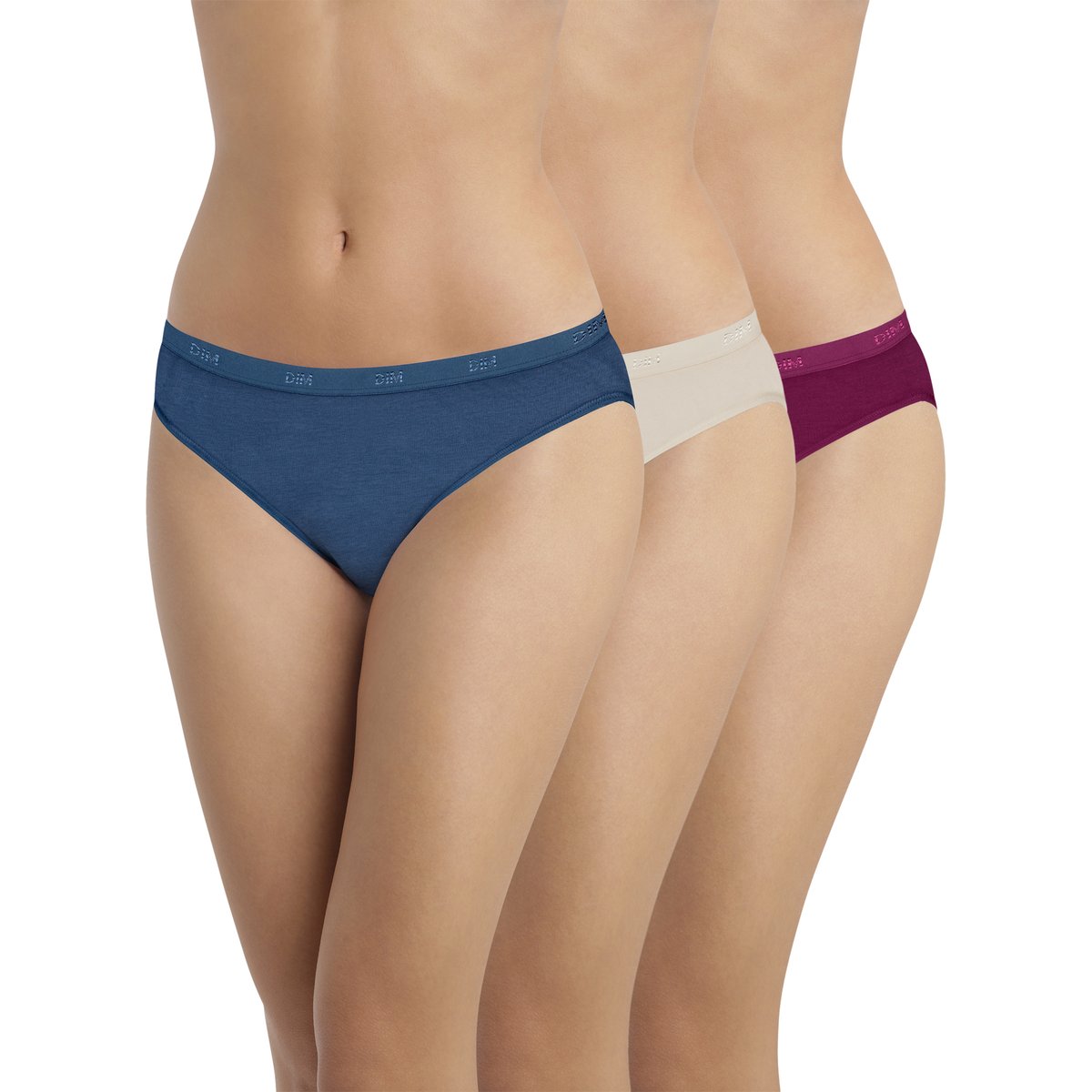 Lot de 3 slips Pockets Ecodim bleu, DIM