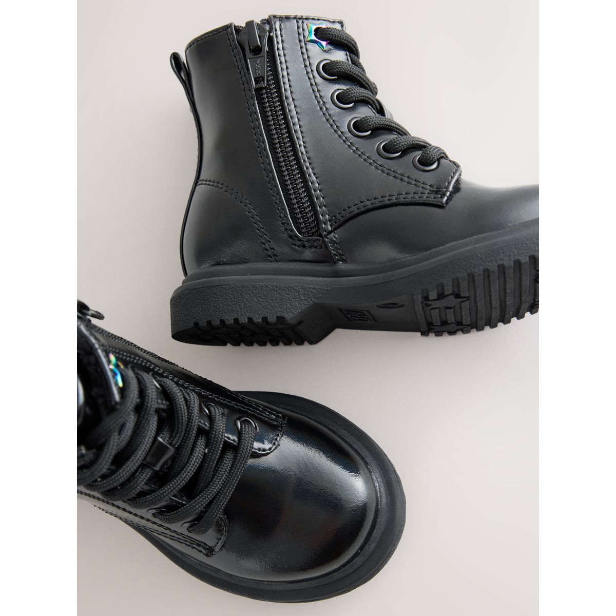 Bottines à lacets noir, NEXT
