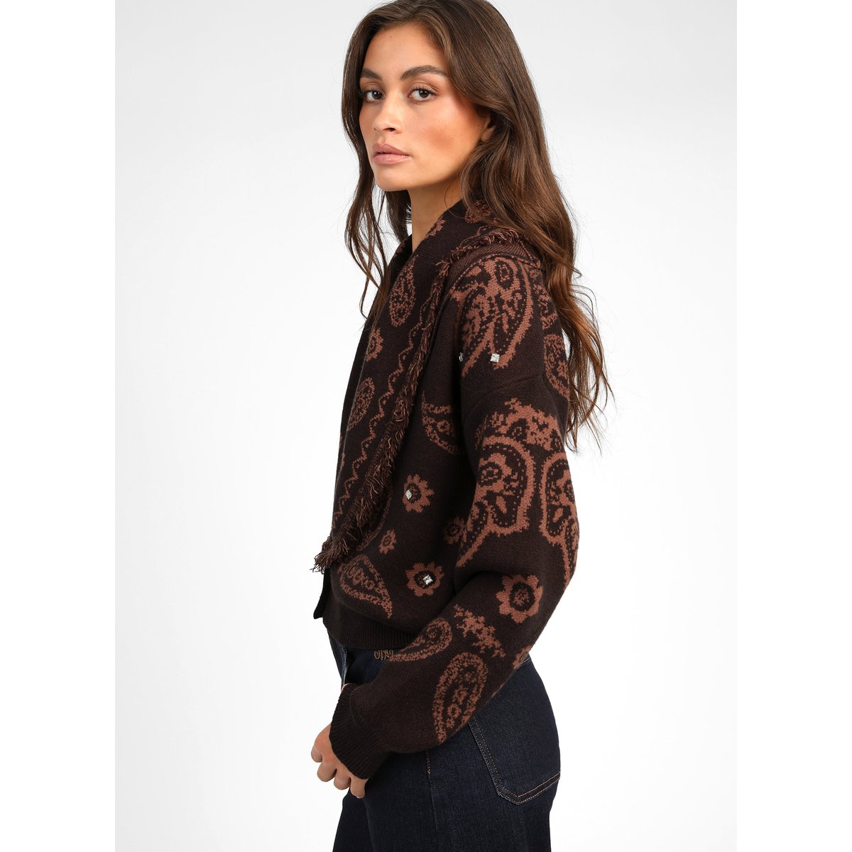 Gilet NARIKA chocolat, AN'GE