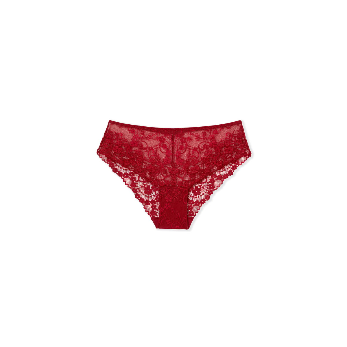 Shorty en dentelle SOUPCON rouge, ETAM