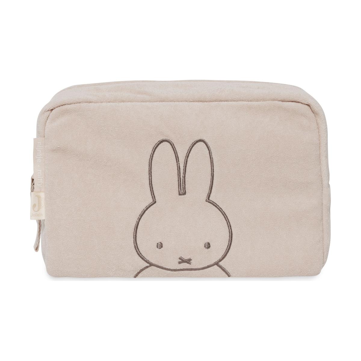 Trousse de toilette Miffy en éponge beige, noir, JOLLEIN