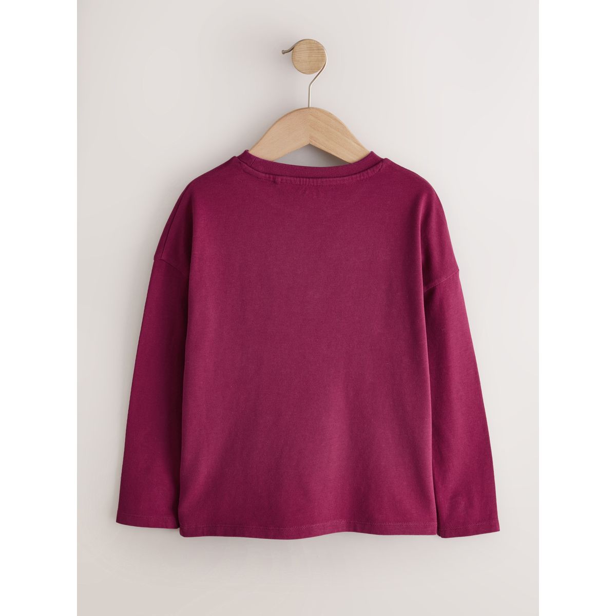 Haut à manches longues, cœurs et sequins rouge bordeaux, NEXT