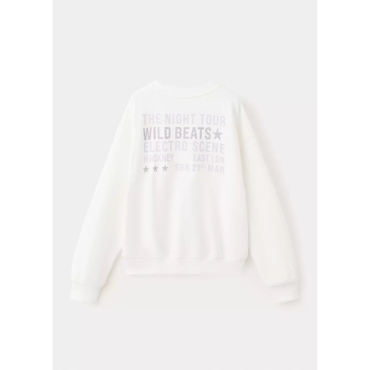 Sweat-shirt coton imprimé blanc cassé, MANGO KIDS
