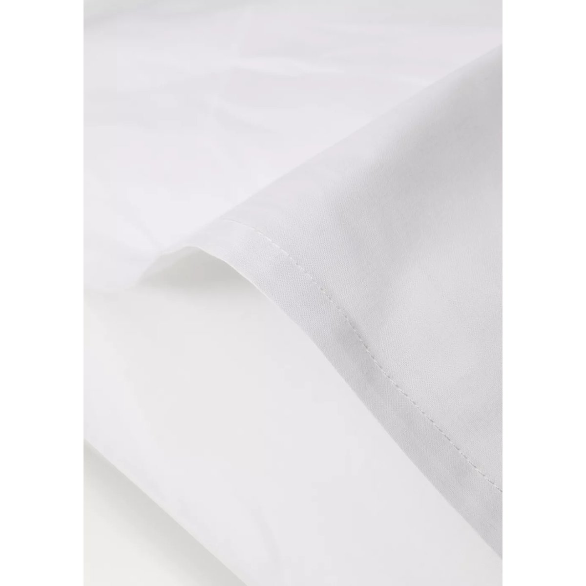 Deux taies d’oreiller percale de coton 60x60 cm blanc, MANGO HOME