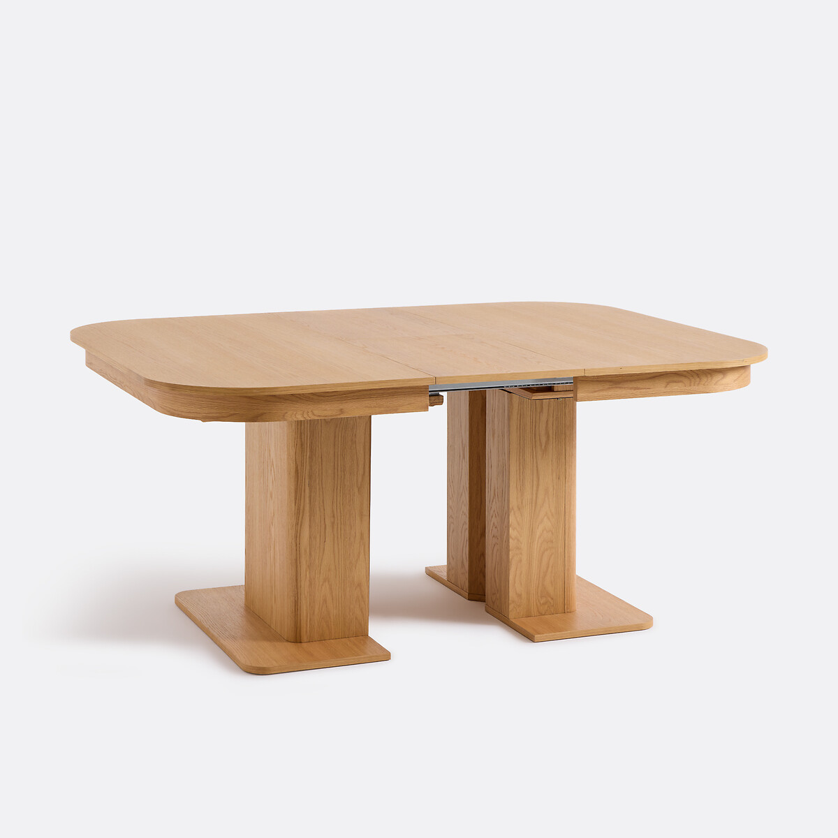 Mesa de jantar extensível, folheado de carvalho, 4 a 12 lugares, TOMAS cor carvalho, LA REDOUTE INTERIEURS
