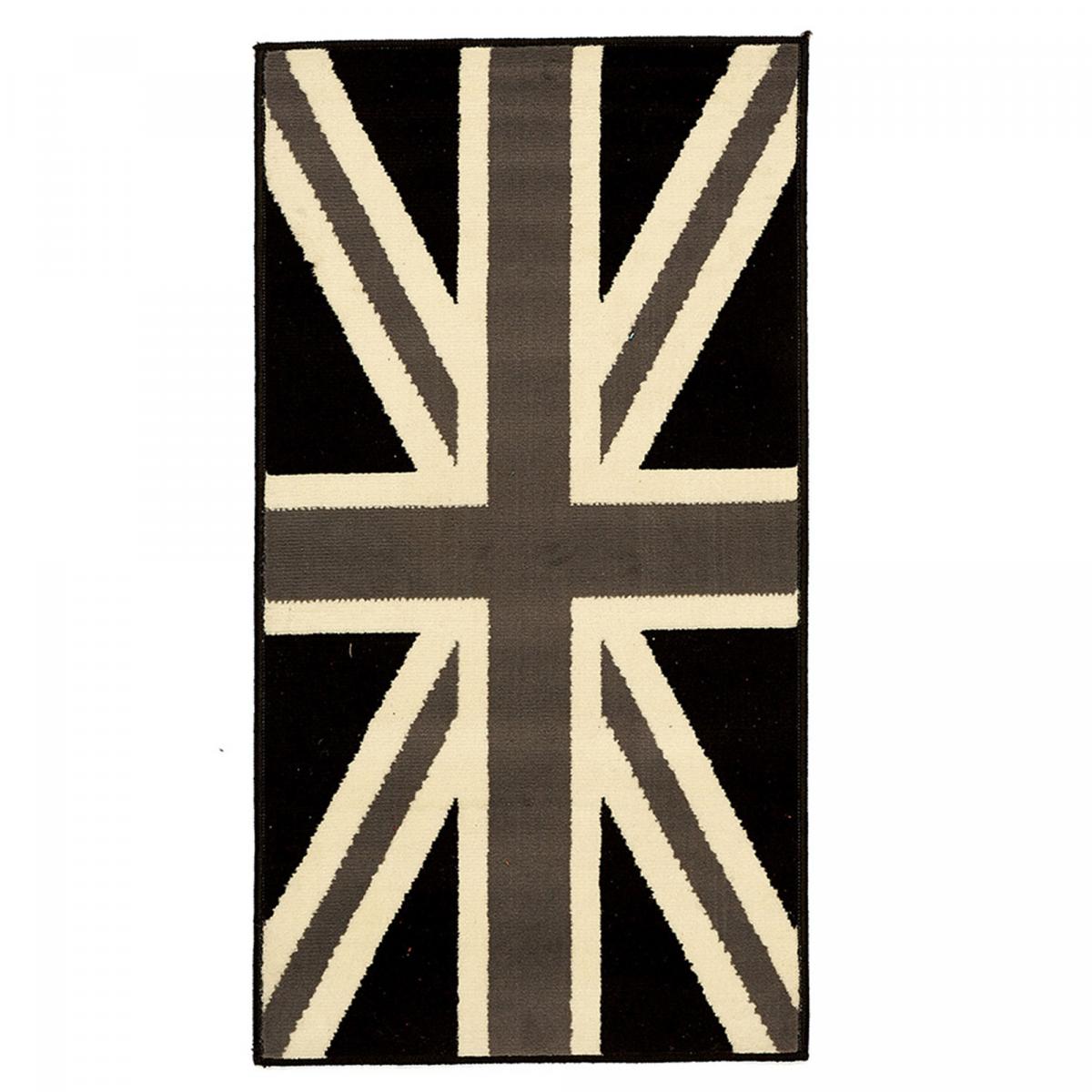 Tapis enfant tissé LYN1 UNIONJACK gris, UN AMOUR DE TAPIS