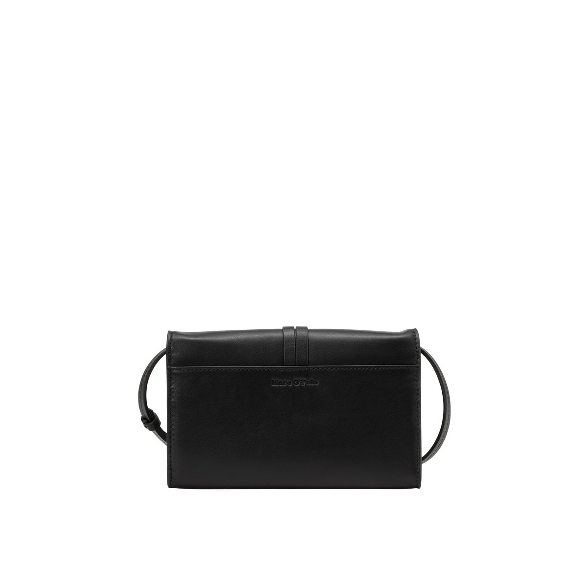 Sac à bandoulière 2-en-1, modèle Lula en cuir nappa de grande qualité noir, MARC O'POLO