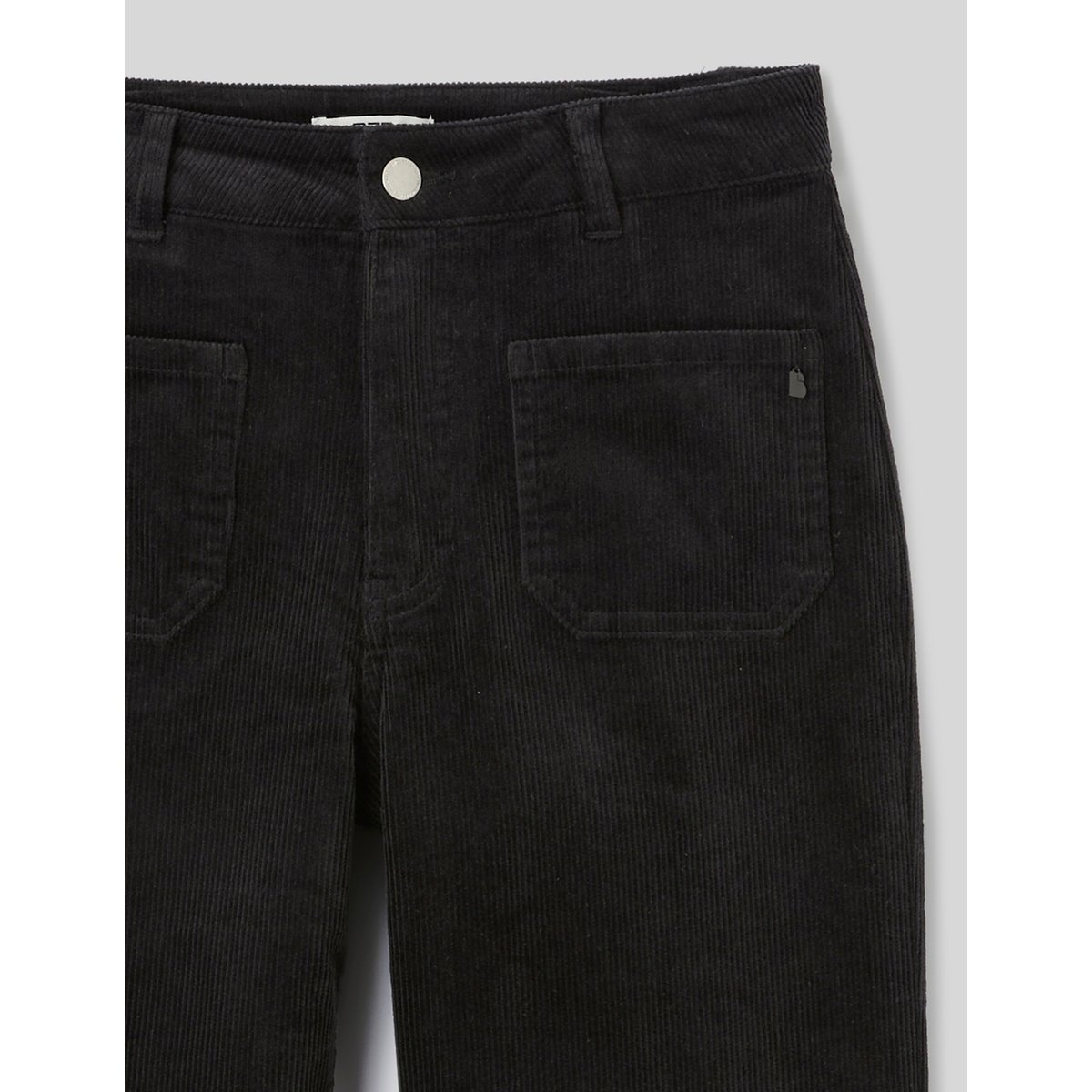 Pantalon flare velours noir, BZB