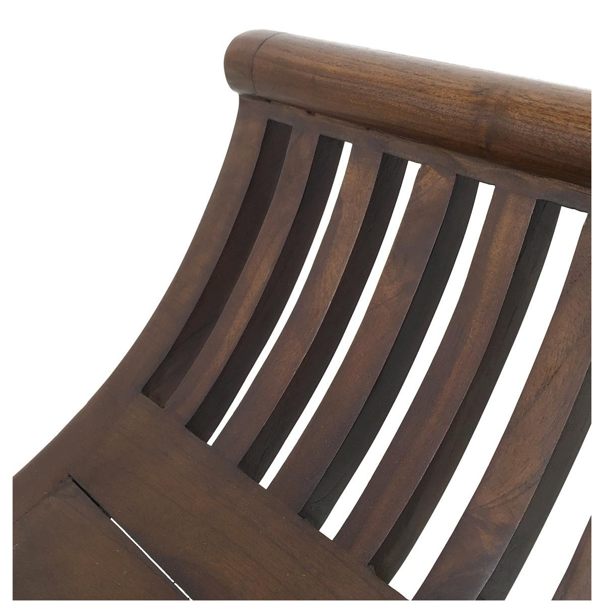 Banc 2 places marron, DECORATION D’AUTREFOIS