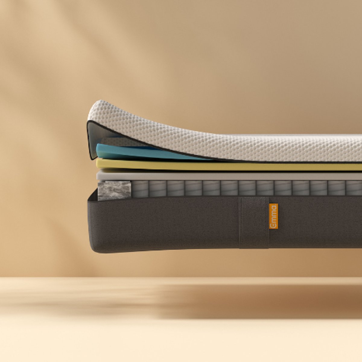 Matelas Original version Hybride | Mémoire de Forme + Ressorts blanc, EMMA