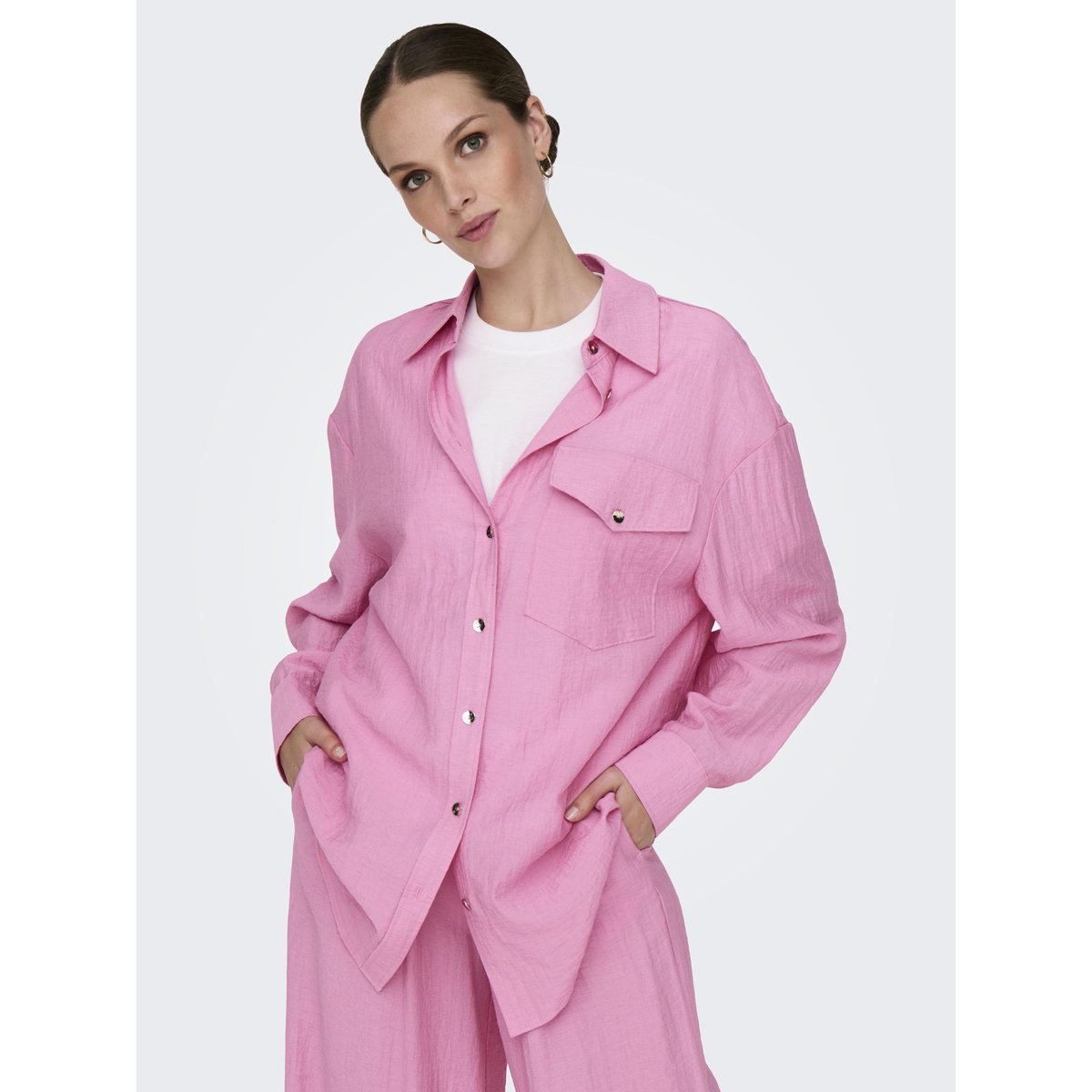Chemise fuchsia pink, ONLY