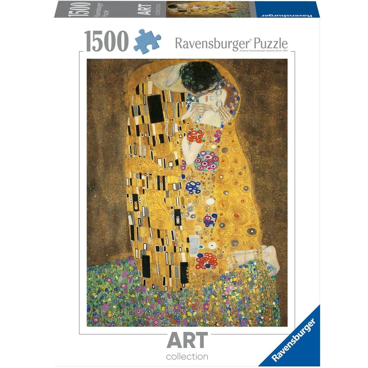 Puzzle Le baiser de Klimt 1500 pcs blanc, RAVENSBURGER