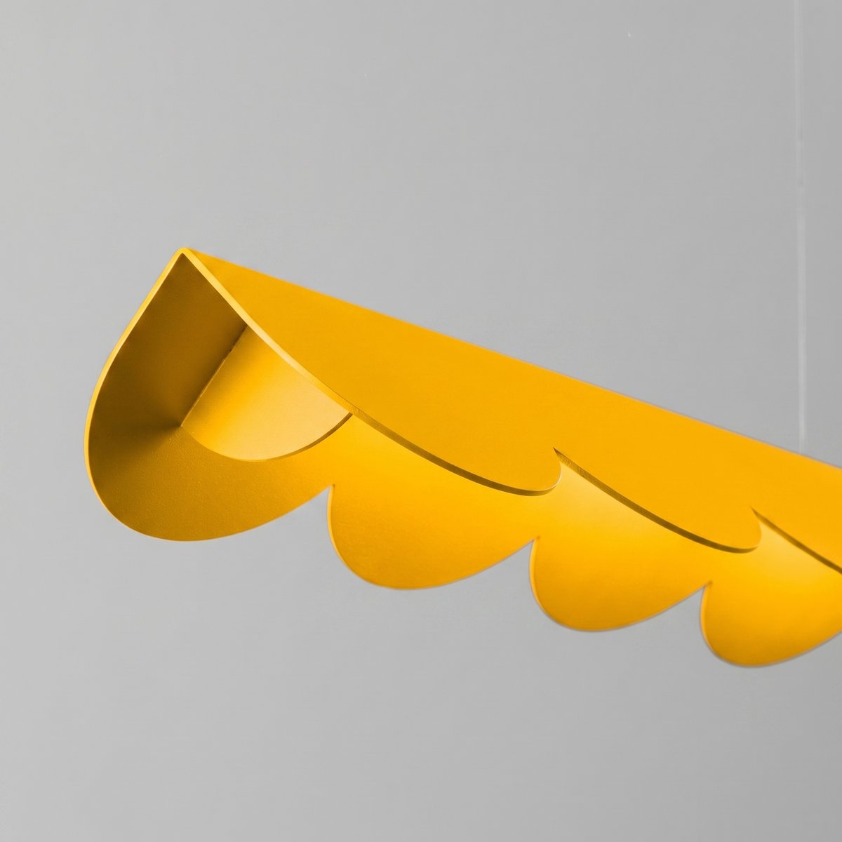 Suspension Aluminium Jaune LED 1 Biscuit jaune, EDEN