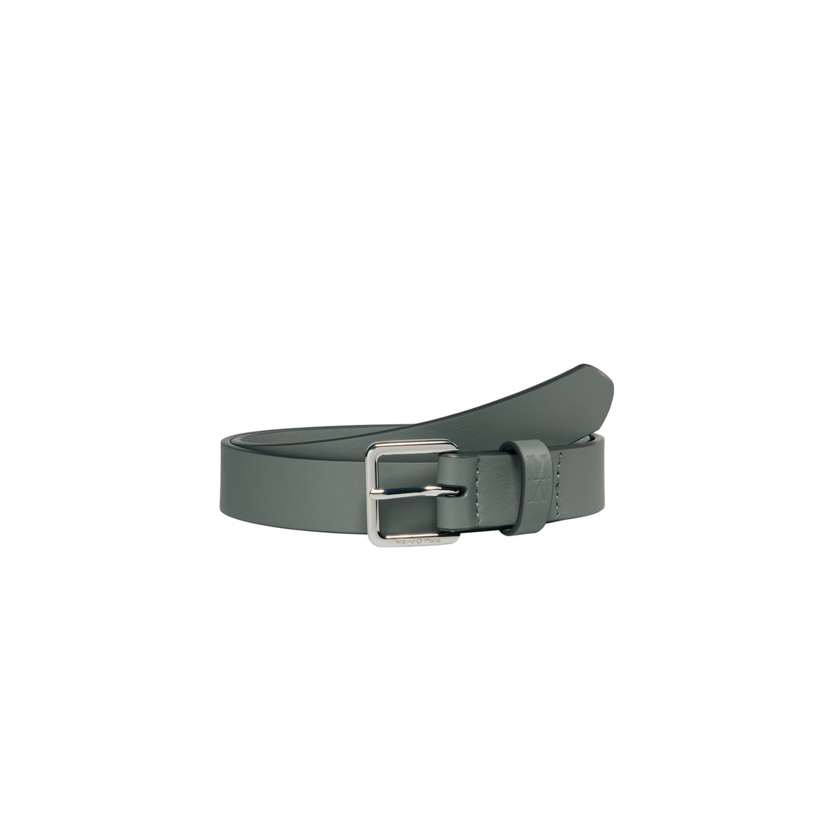 Ceinture modèle Junna en cuir de vachette de qualité supérieure gris, MARC O'POLO