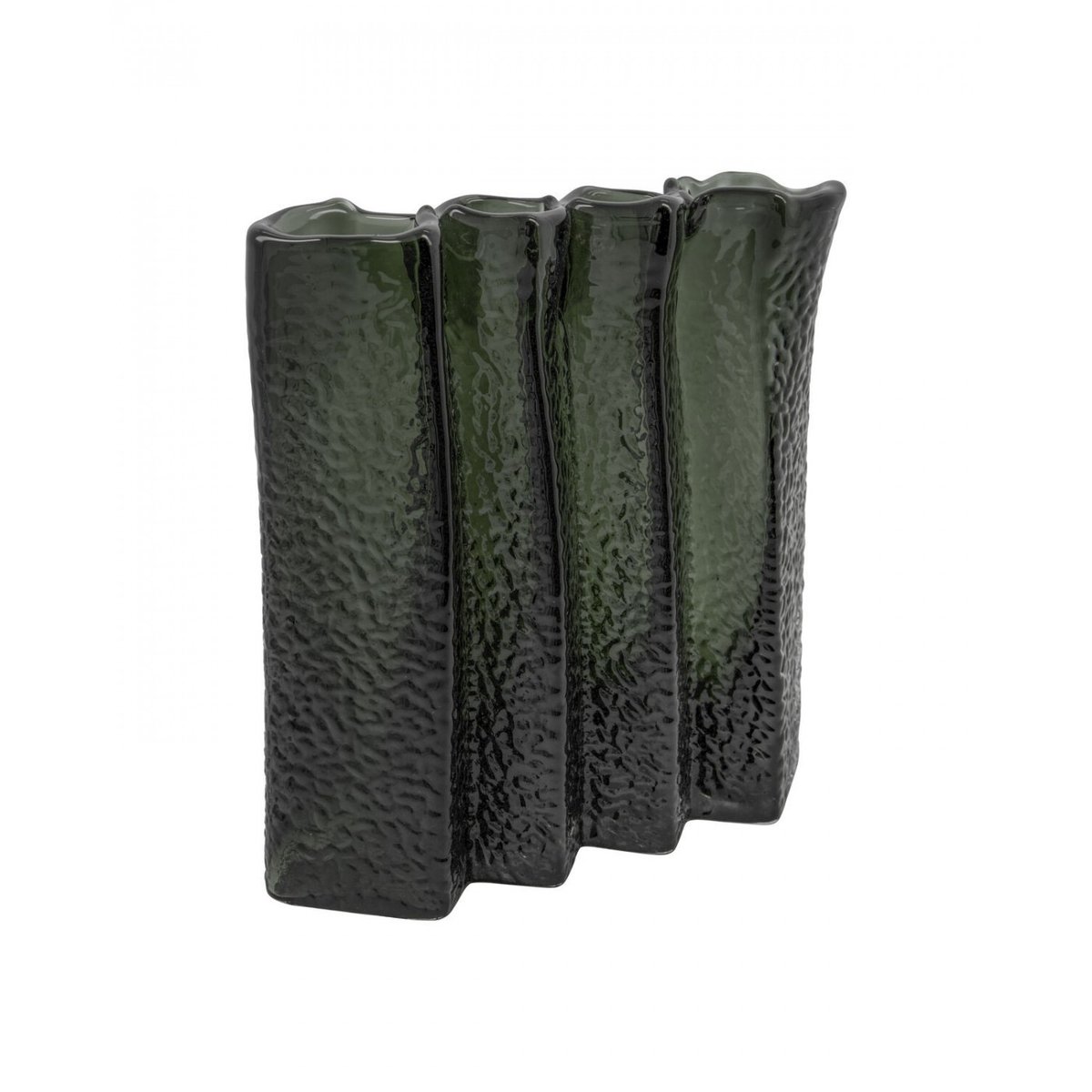 Vase en verre Zuri 20 cm vert, HOUSE DOCTOR