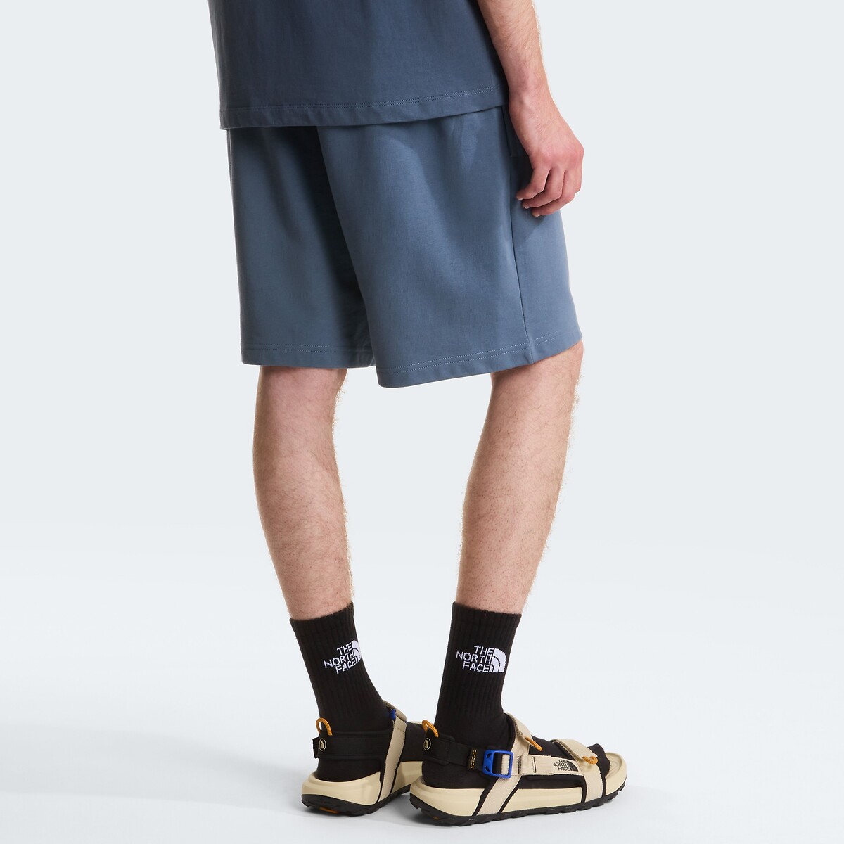 Shorts in French Terry grigio blu, THE NORTH FACE