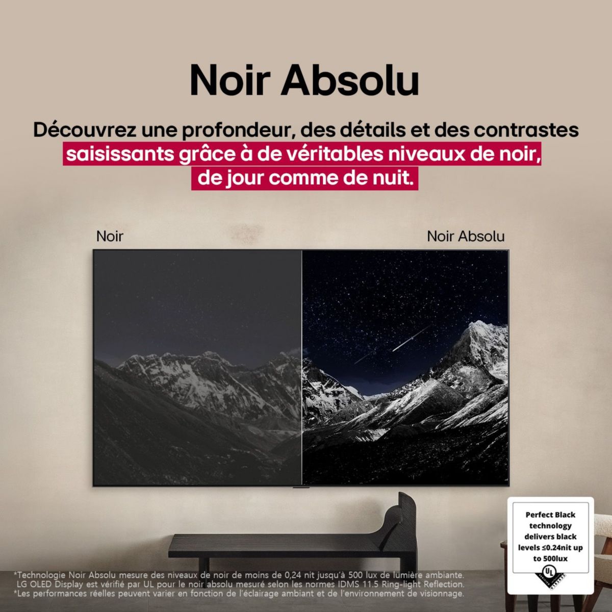 TV OLED 48C5 (2025) 48" (121 cm) 4K Ultra HD noir gris, LG
