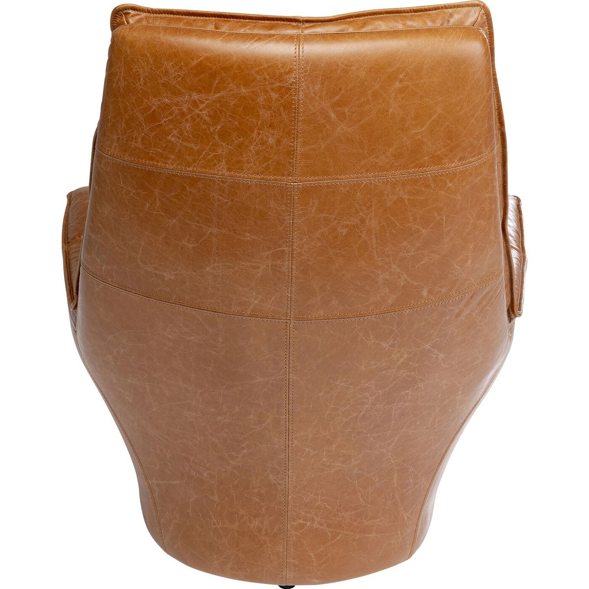 Fauteuil en cuir, BRIDGE marron, KARE DESIGN
