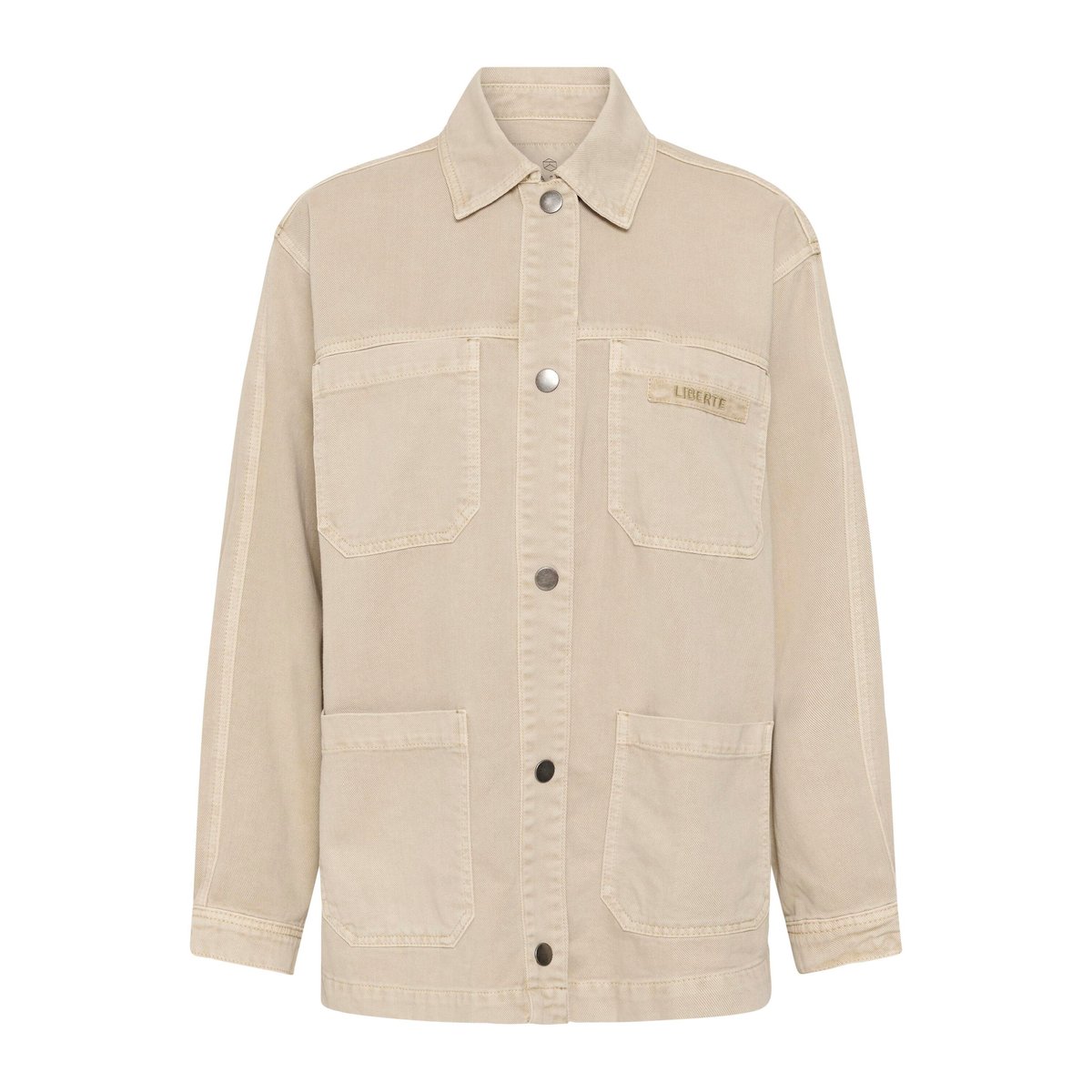 Manteau beige feather gray, KAFFE