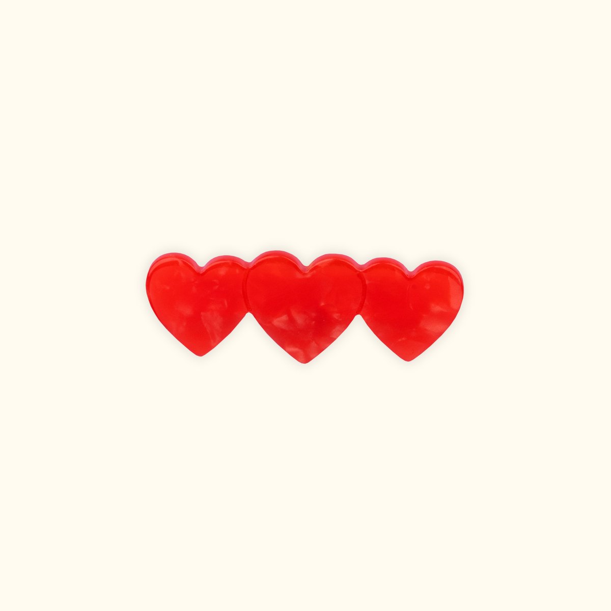 Barrette CŒUR rouge, COUCOU SUZETTE