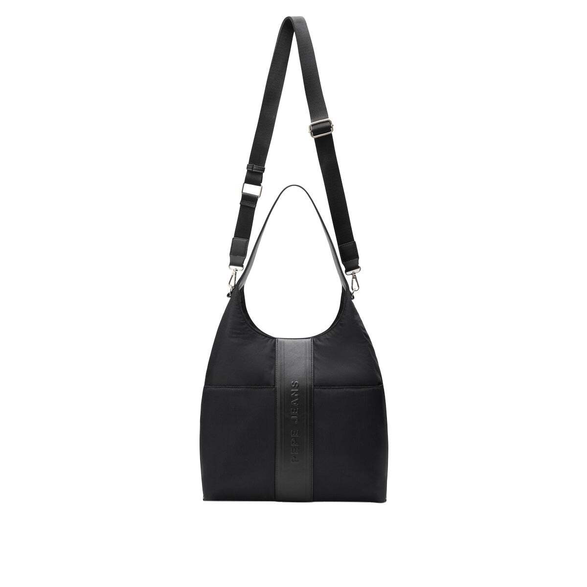 Sac Hobo À Fermeture Aimantée noir, PEPE JEANS