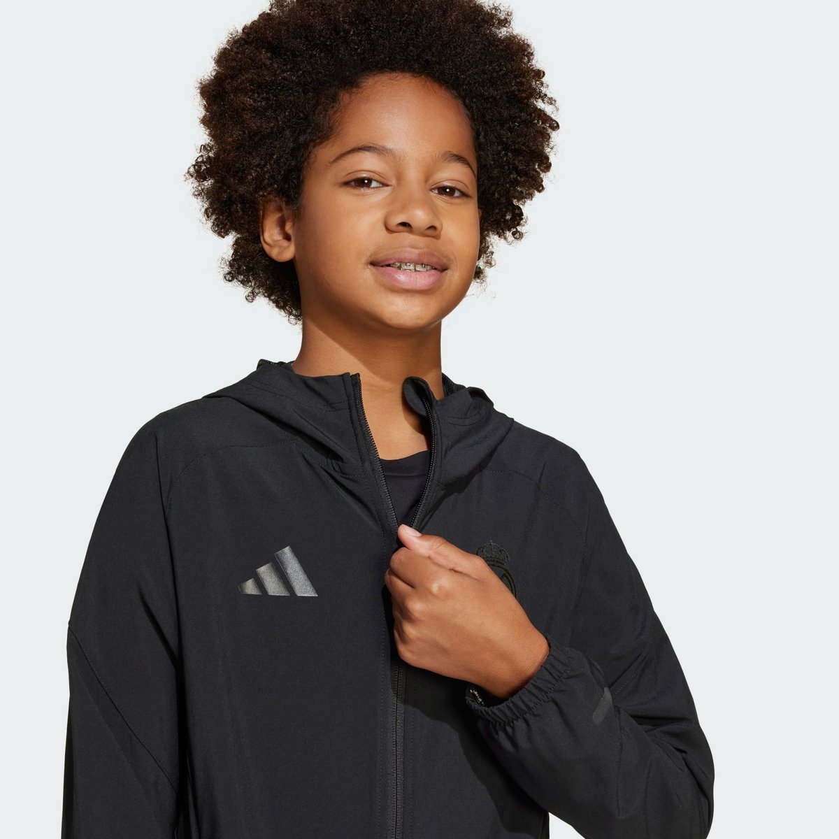 Veste de voyage Real Madrid Tiro 25 Competition Vis Tech Enfants black, adidas Performance