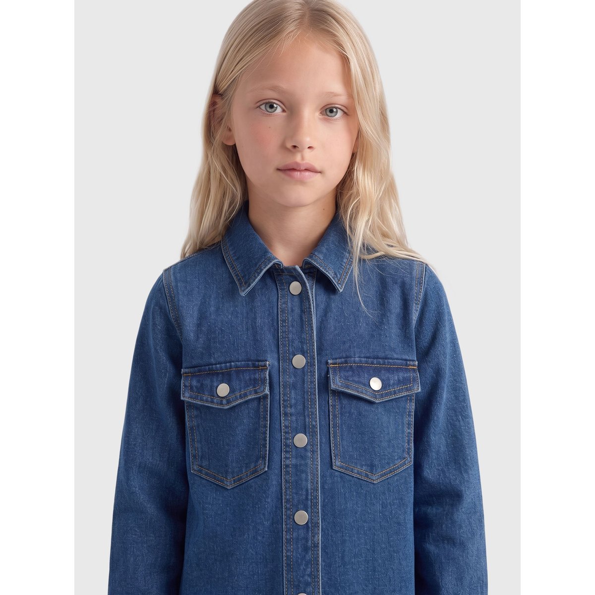 Robe En Denim medium blue denim, KIDS ONLY