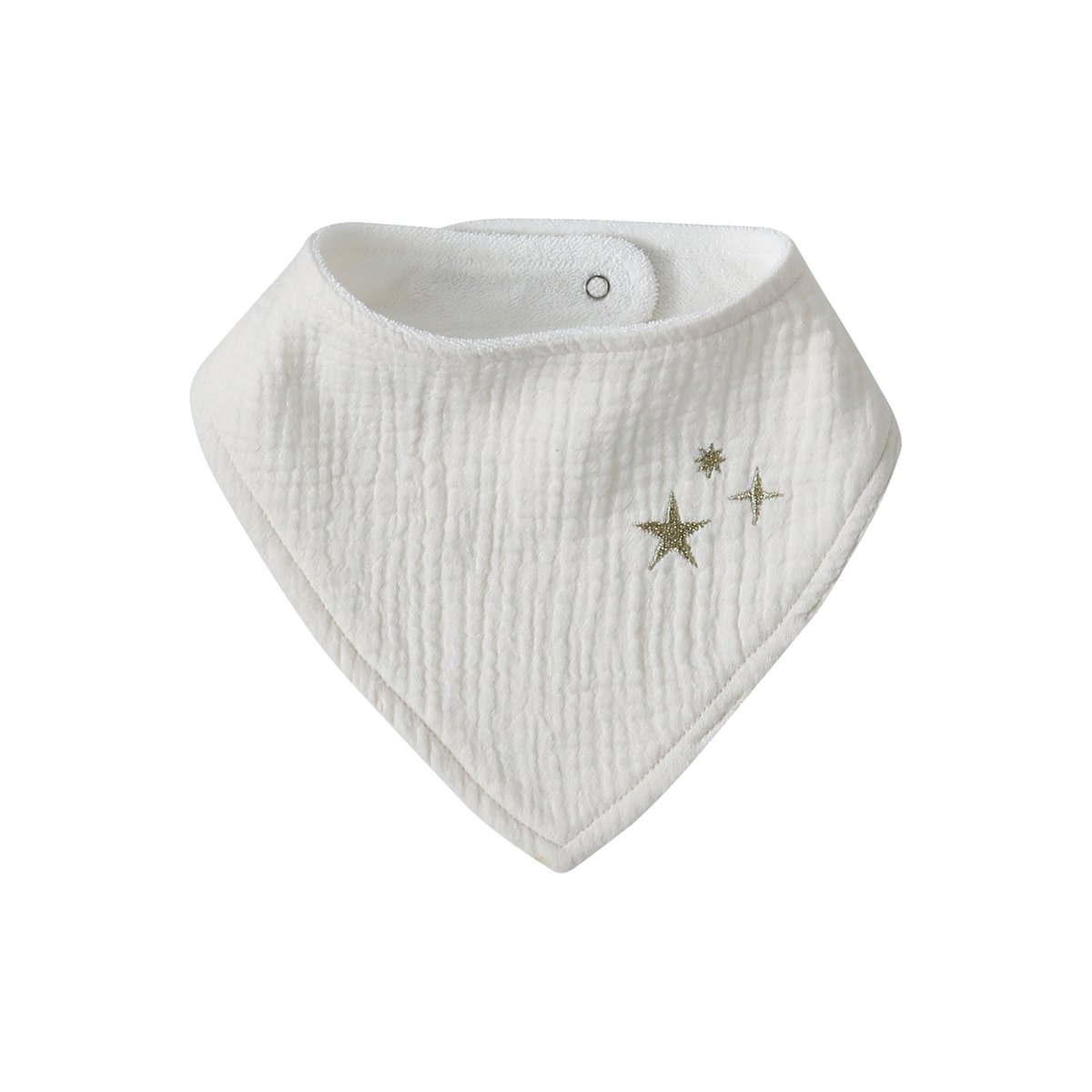 Lot de 3 bavoirs bandanas en gaze de coton hygge, VERTBAUDET